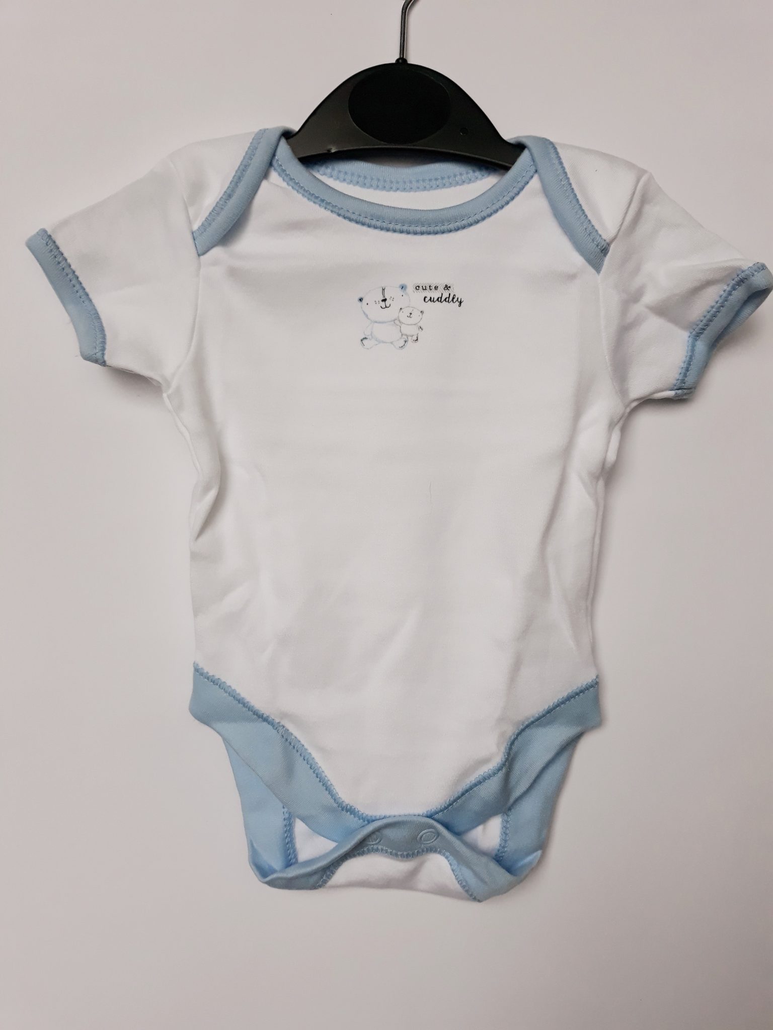 Бодик для хлопчика з коротким рукавом розмір first size George