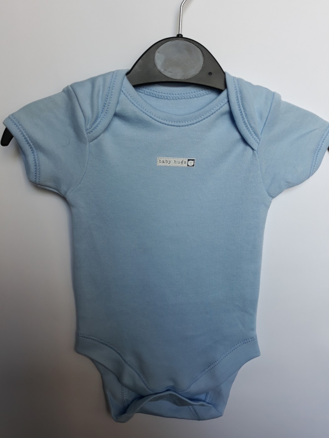 Боди с бело синей надписью first size George