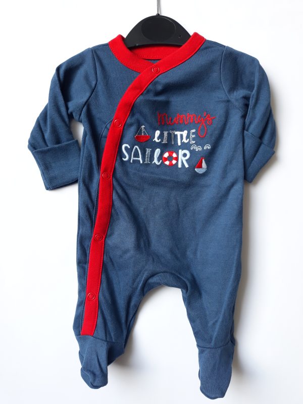 Человечек синий с красной вставкой Mothercare