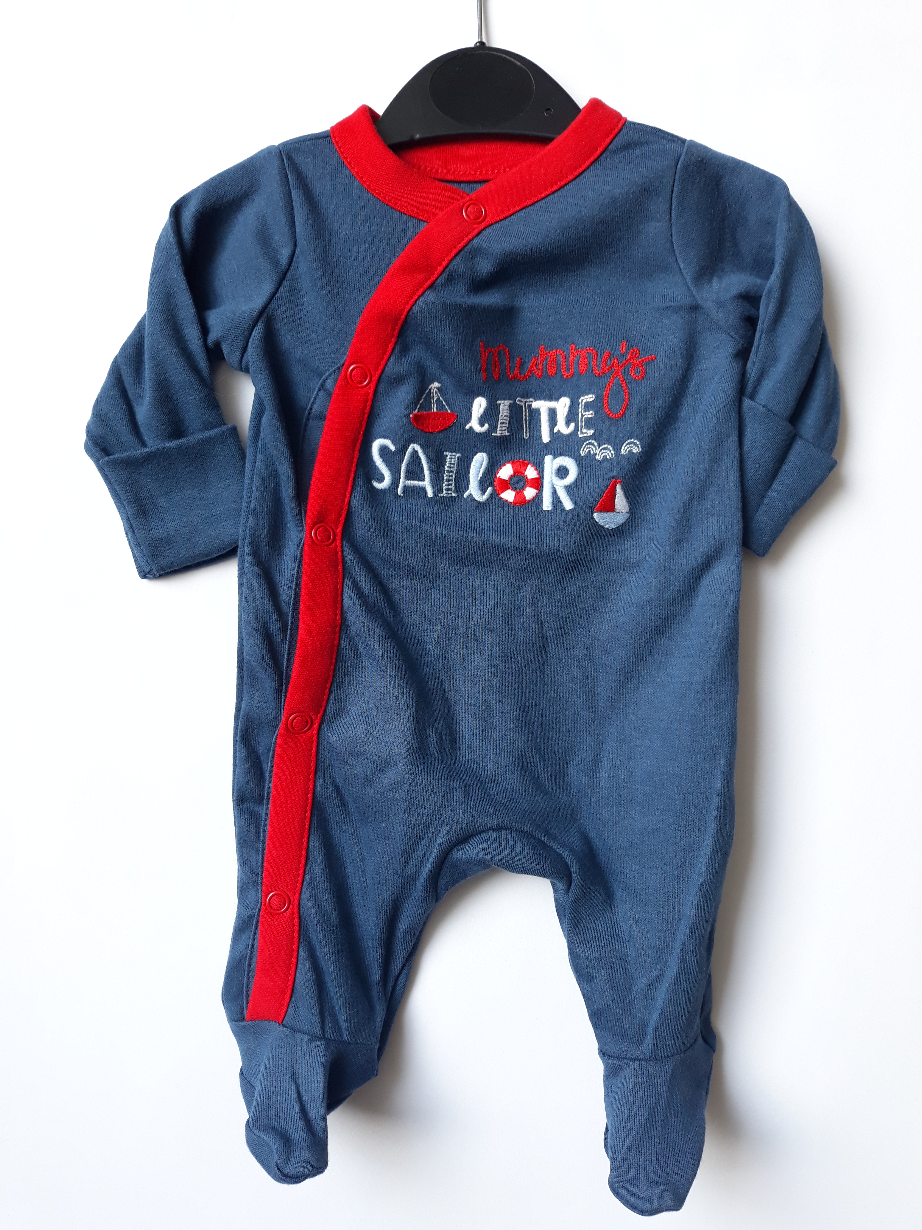Человечек синий с красной вставкой Mothercare