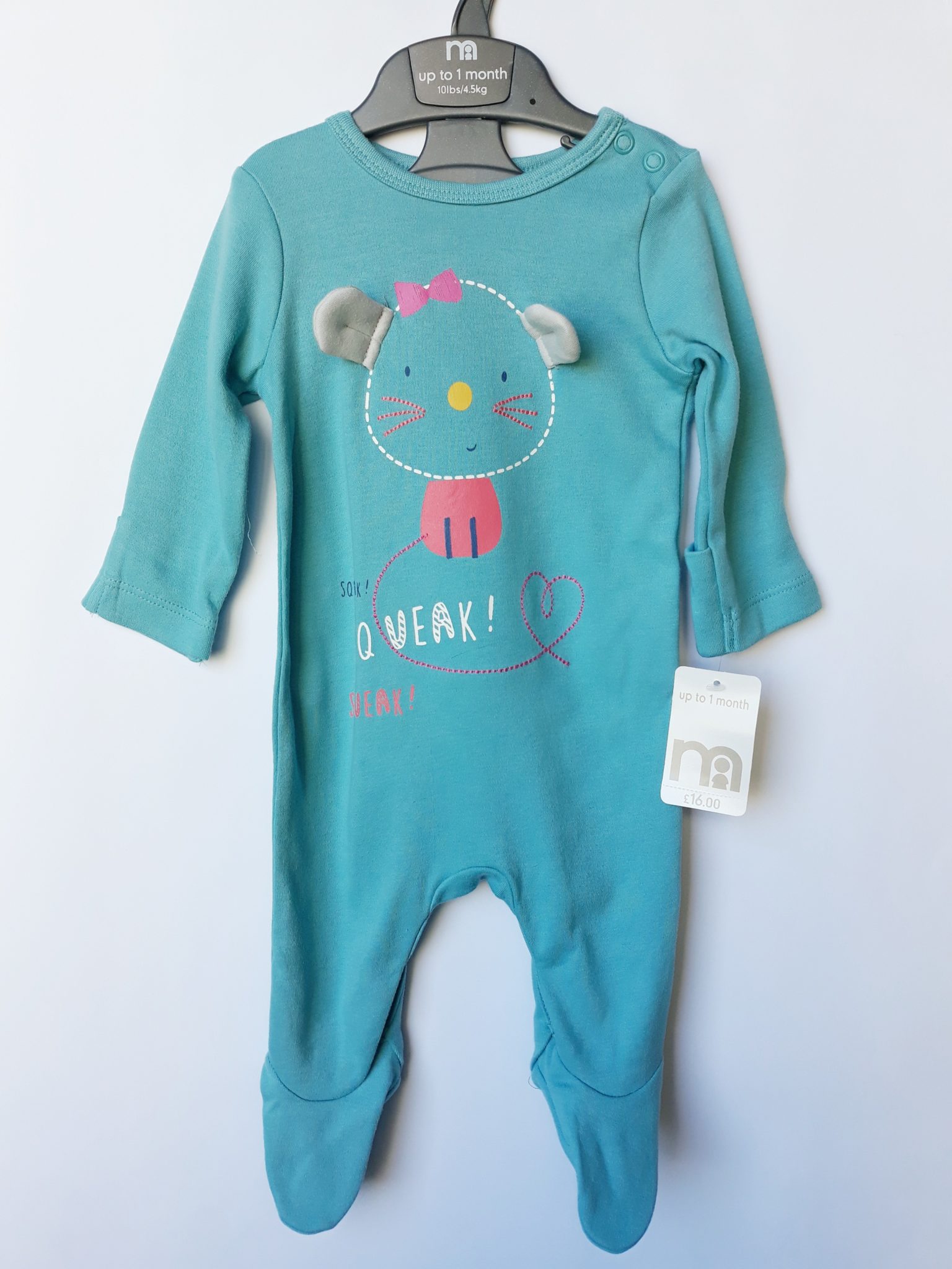 Сліп мишеня на дівчинку  0-1 місяць Mothercare