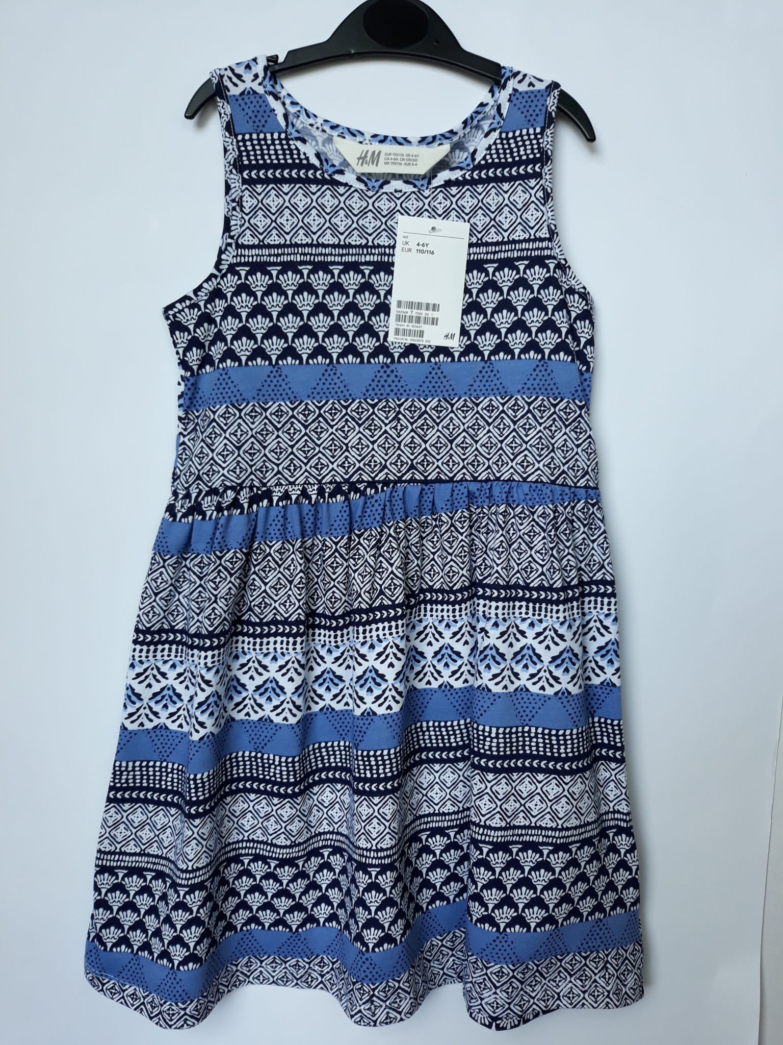 Сукня блакинтий орнамент H&M