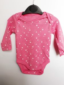 Боди красный с белыми звездами TU