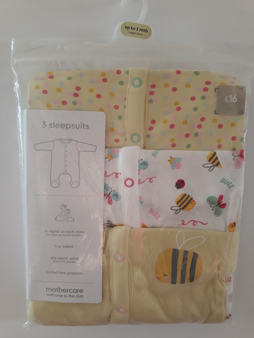 Сліпи бджілки для дівчинки на 0-1 місяць Mothercare — фото 1