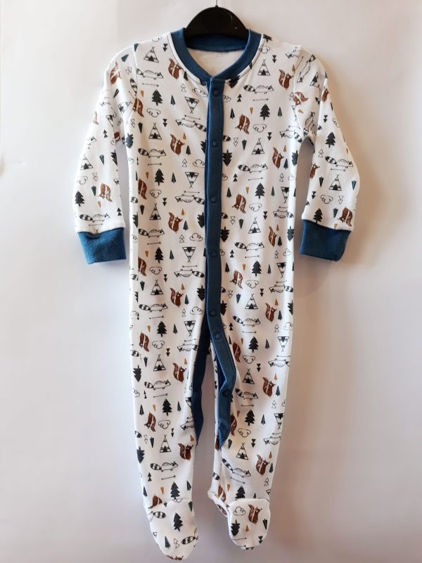 Человечек белый с рисунками зверей Matalan