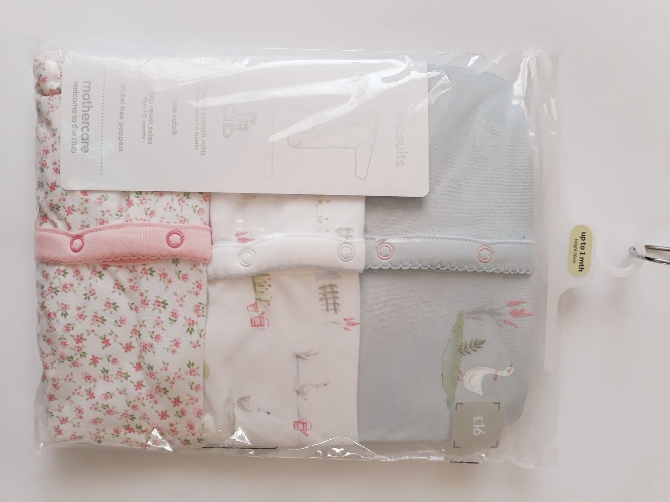 Сліп "Каченя" для дівчинки на 0-1 місяць Mothercare — фото 1