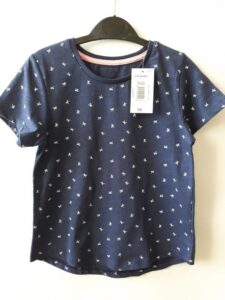 Футболка темная с бантиками Matalan