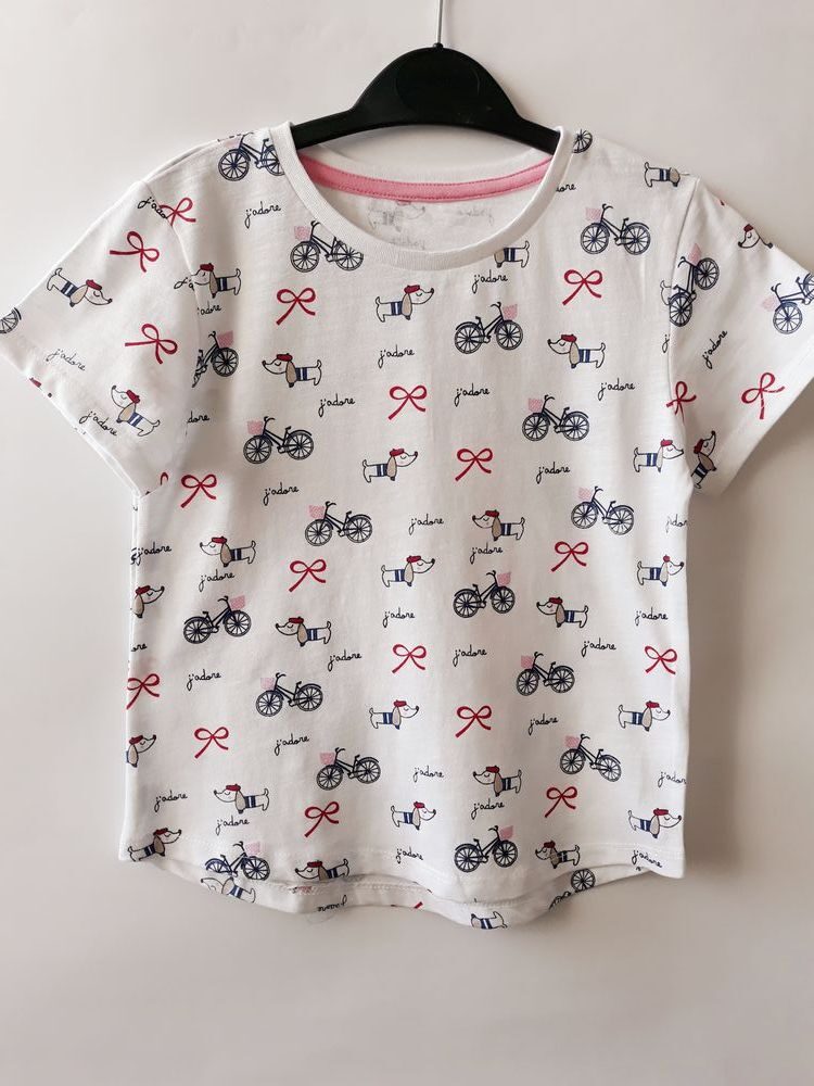 Футболка с мотоциклами и бантиками Matalan
