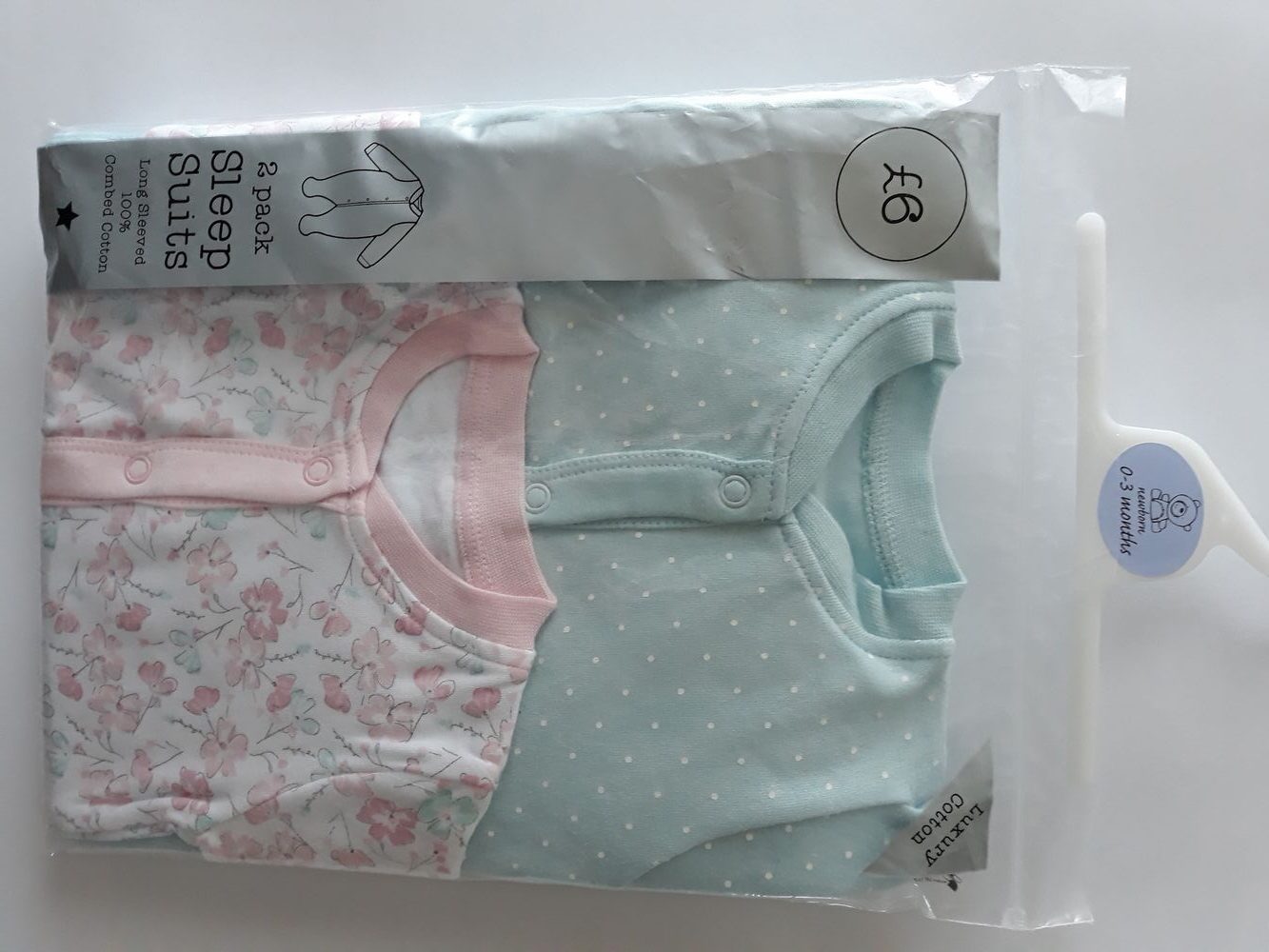 Сліпи " Квіточки та горошини" для дівчинки Matalan — фото 1
