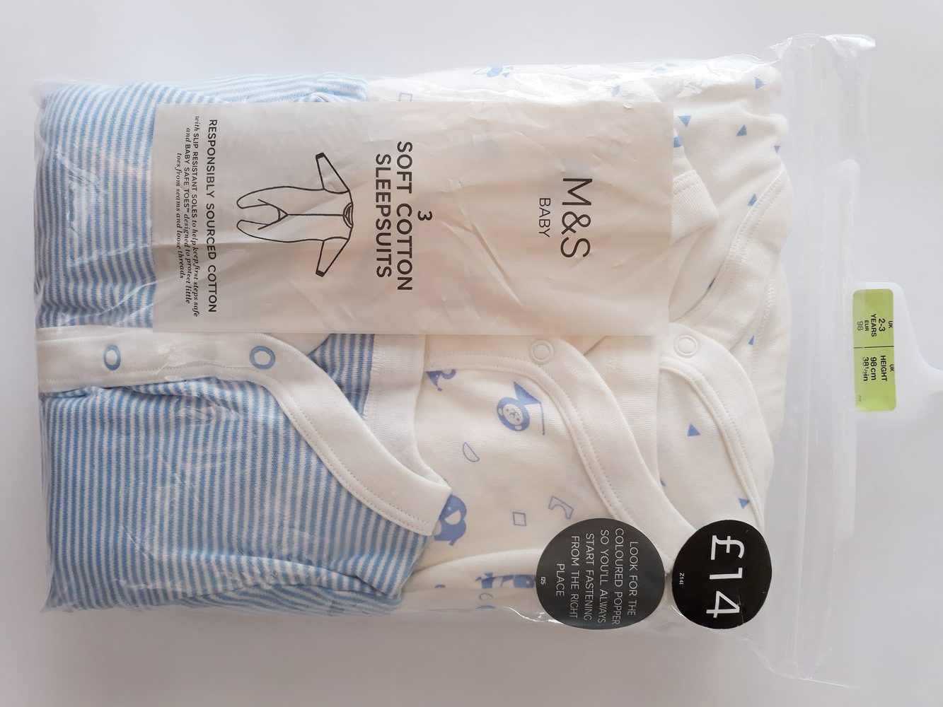 Сліпи "Тваринки та фігури" для хлопчика на 2-3 роки M&S — фото 1