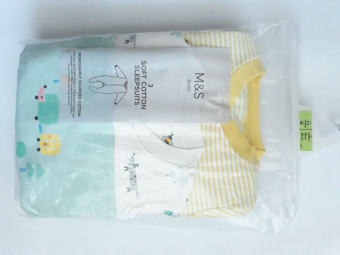 Набір сліпів "Бджілка, собака та їжак " унісекс на 2-3 роки M&S — фото 1