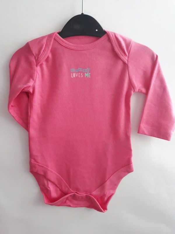 Боди красный с надписью Mothercare