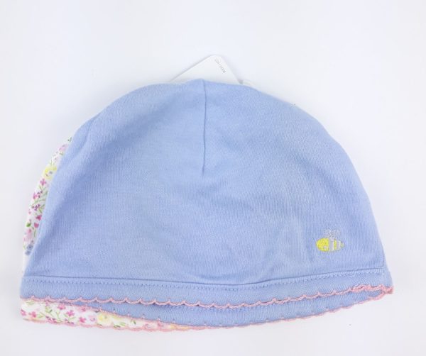 Шапочка голубая с вышевкой Mothercare
