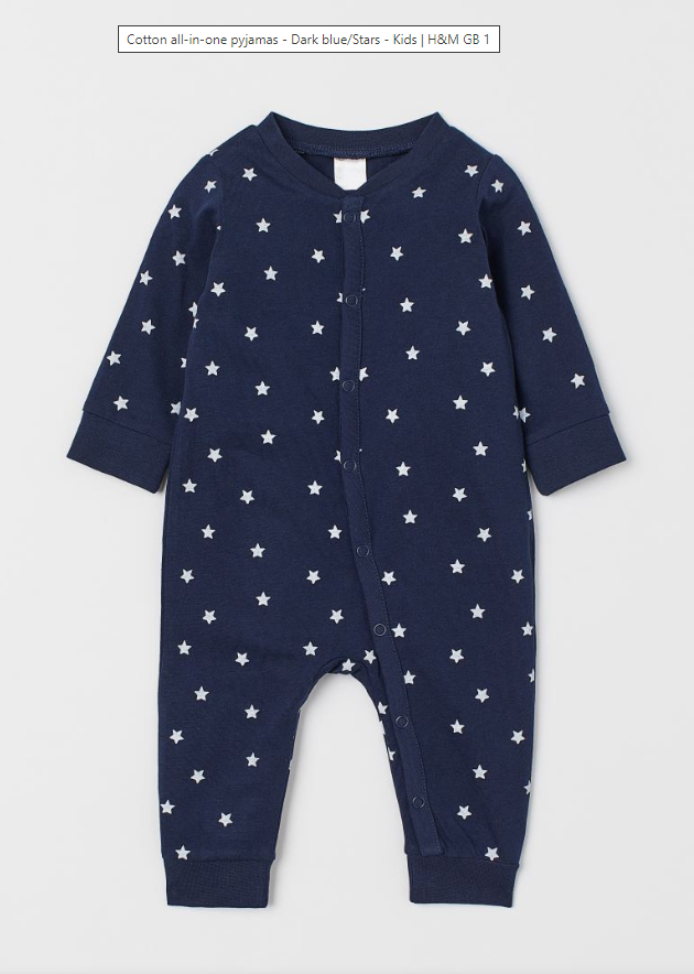 Сліп синій з зірками для хлопчика H&M — фото 1
