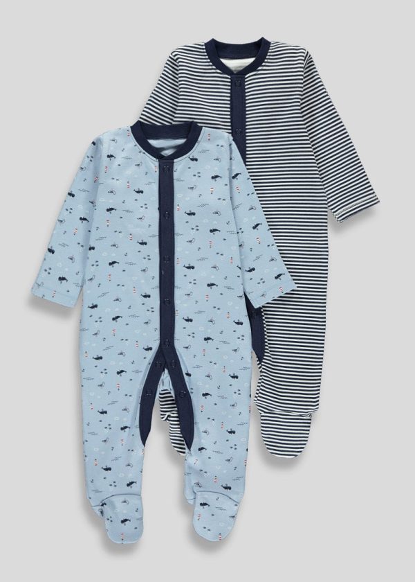 Набір з двох сліпів з китами та смужками на хлопчика Matalan