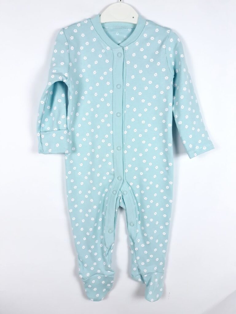 Человечек белые цветочки на белом Matalan