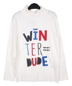 Реглан білий з написом для хлопчика Lupilu