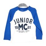 Реглан з синіми рукавами "Junior" Mothercare