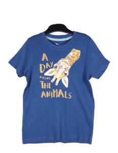 Футболка Animals синяя Lupilu