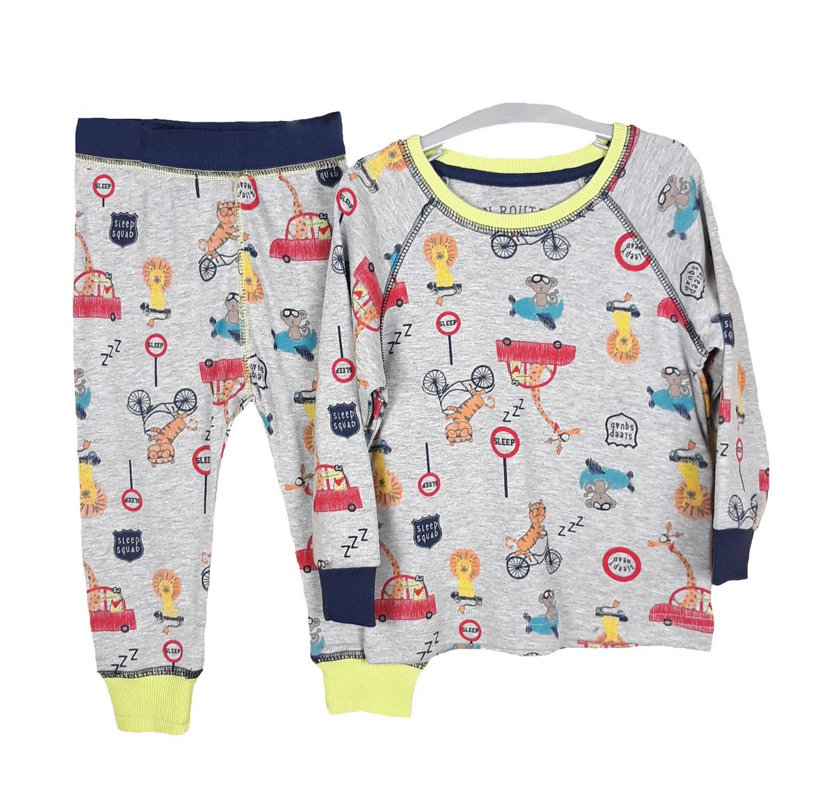 Піжама для хлопчика сірого кольору з тваринками  Matalan