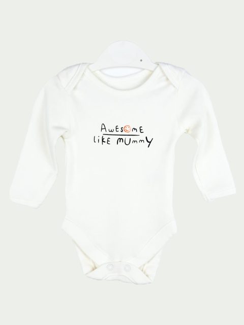 Боді з написом awesome like mummy George
