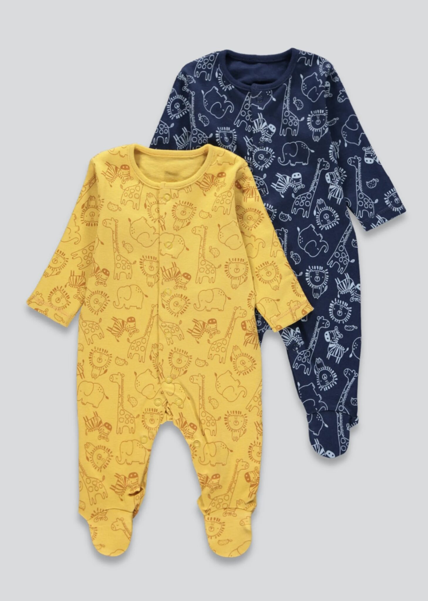 Набор из синего и коричневого человечка с животными Matalan