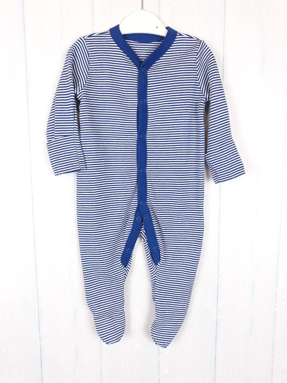 Чоловічок біло-синя смужка Mothercare — фото 1