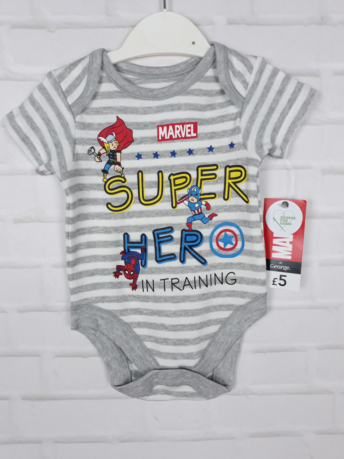 Боди серого цвета SUPER HERO Marvel George — фото 1