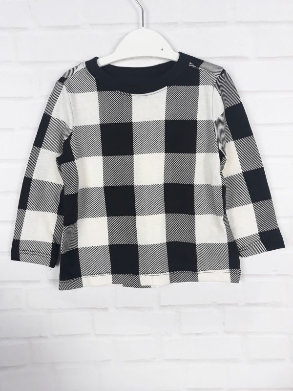 Реглан серый в клеточку Old Navy