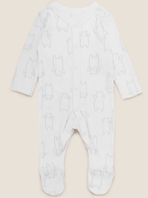 Человечек белый с медведями M&S