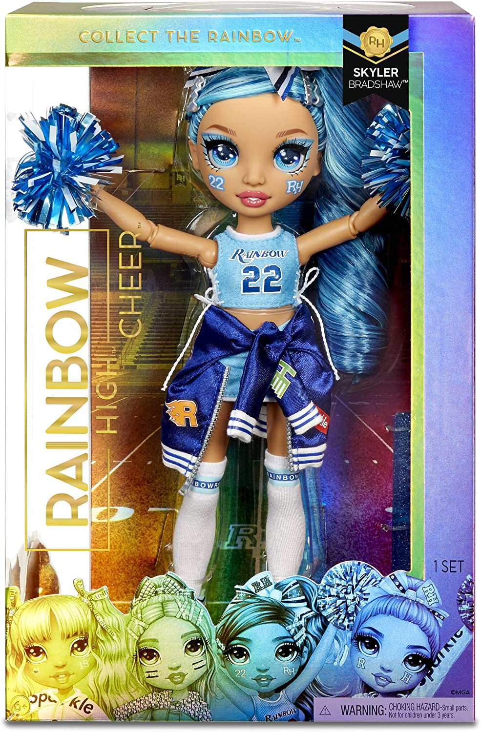 Кукла Rainbow High Cheer Skyler Bradshaw – Blue Cheerleader от 6 до 12 лет — фото 4