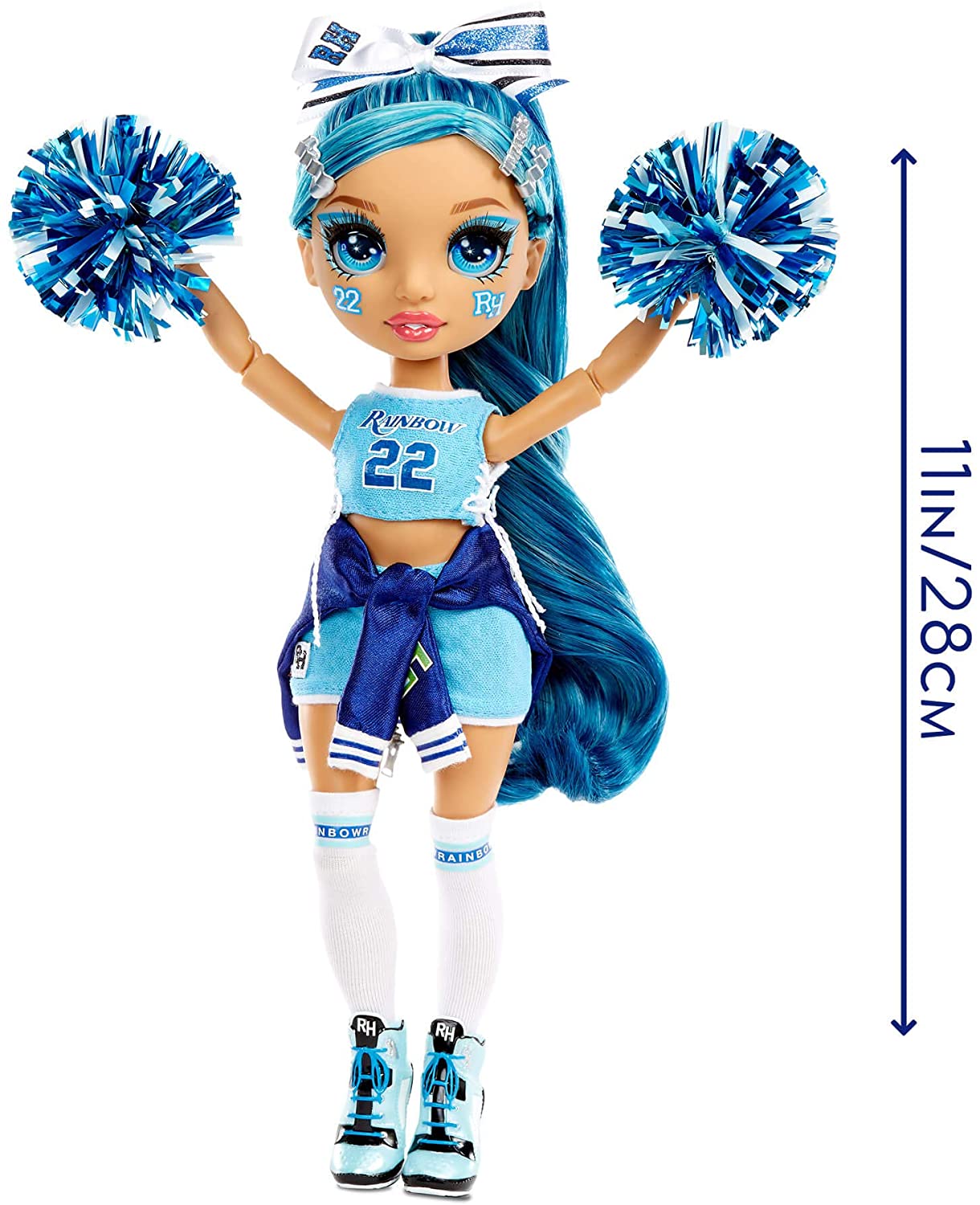 Кукла Rainbow High Cheer Skyler Bradshaw – Blue Cheerleader от 6 до 12 лет — фото 3