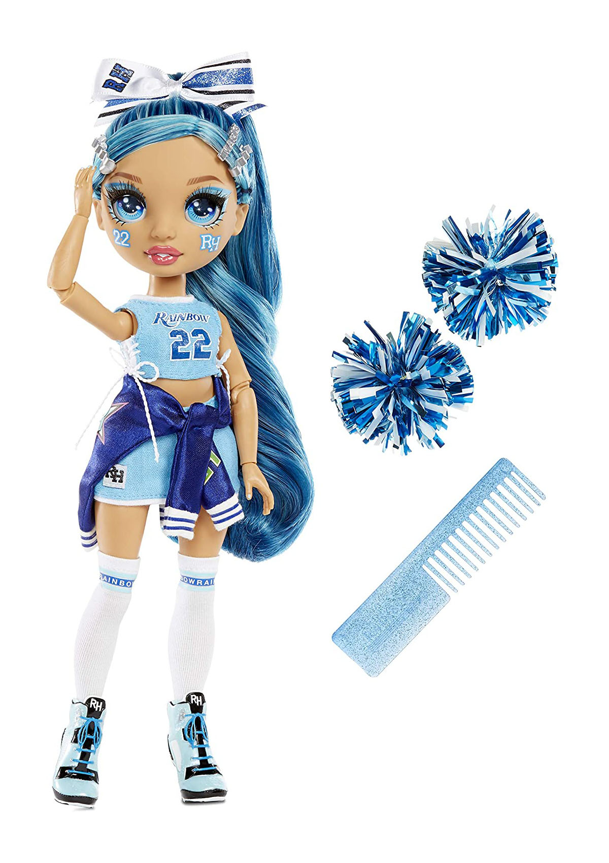Кукла Rainbow High Cheer Skyler Bradshaw – Blue Cheerleader от 6 до 12 лет — фото 1