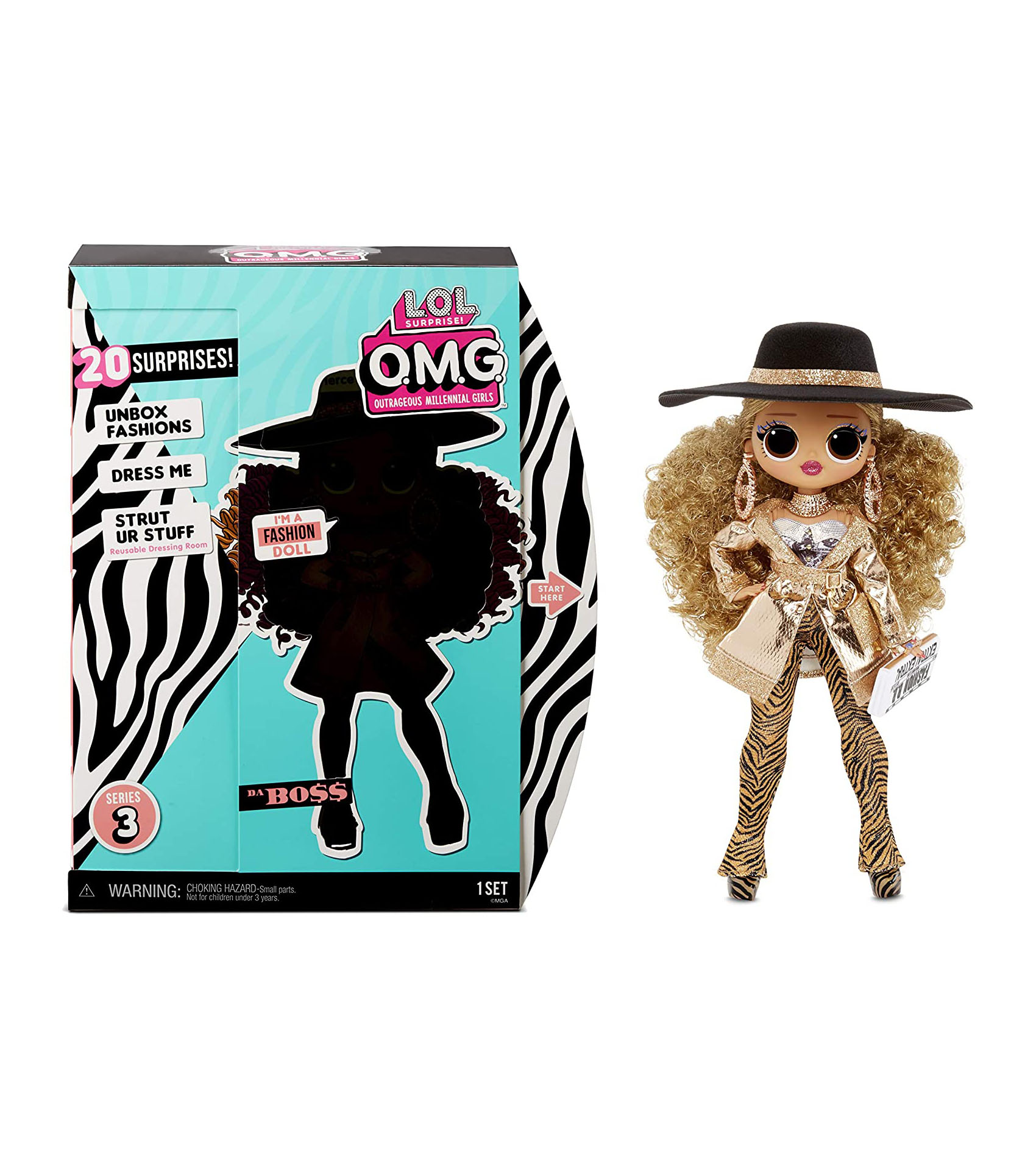 Кукла LOL Surprise! O.M.G. Series 3 Da Boss Fashion Doll with 20 Surprises — фото 1