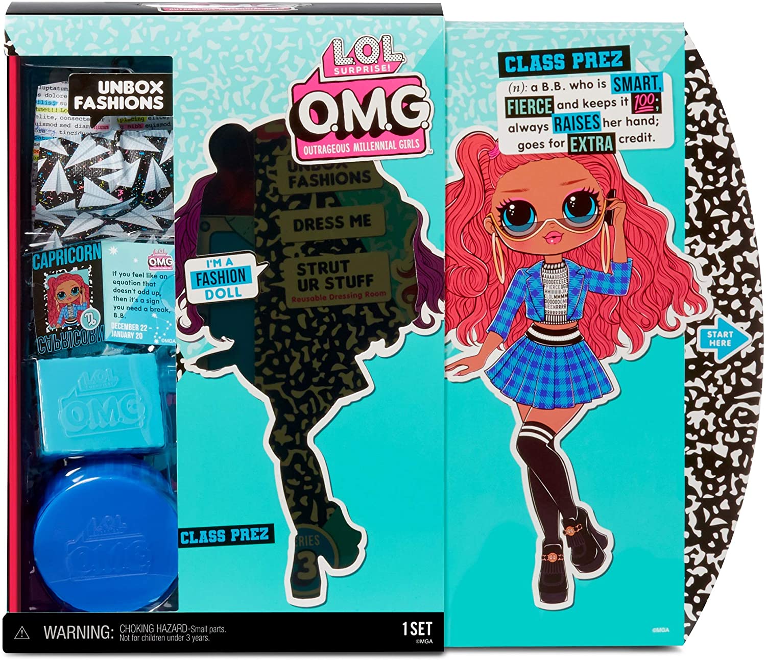 Кукла LOL Surprise OMG Series 3 Class Prez Fashion Doll With 20 Surprises — фото 3