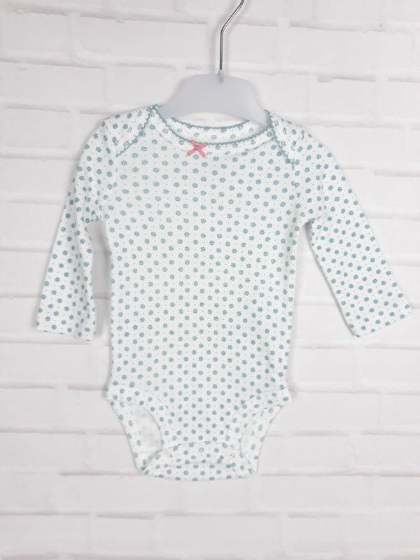 Боди синего цвета с цветами Carter's