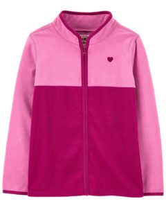 Кофта флисовая розового та красного цвета OshKosh B'gosh