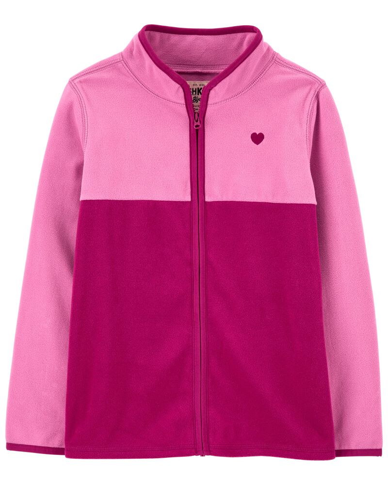 Кофта флісова рожевого та червоного кольору OshKosh B'gosh