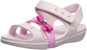 Сандали белого цвета с красным бантиком Crocs (оригинал) — фото 2