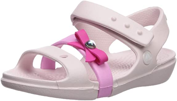 Сандали белого цвета с красным бантиком Crocs (оригинал) — фото 2