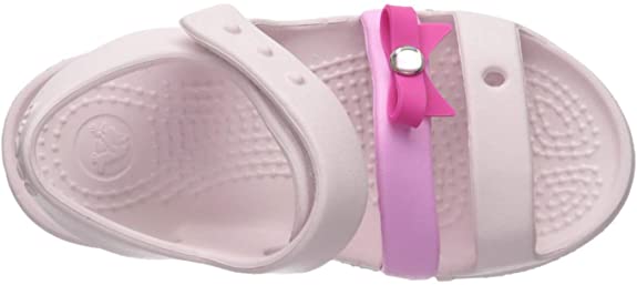 Сандали белого цвета с красным бантиком Crocs (оригинал) — фото 3