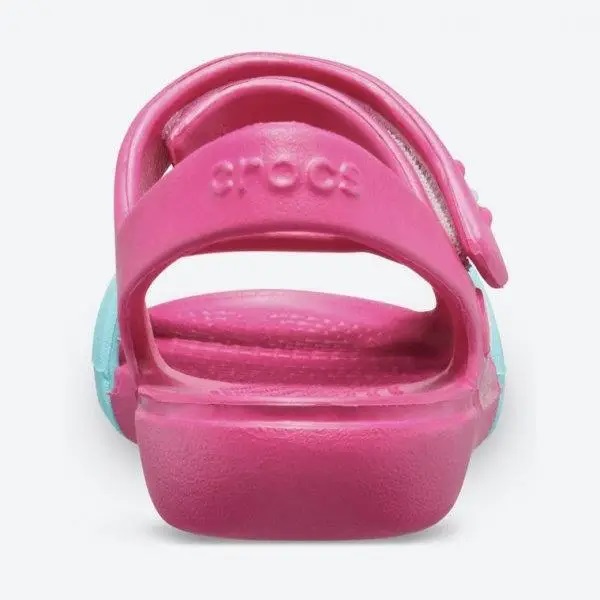 Сандали красного цвета с белым бантиком Crocs (оригинал) — фото 4