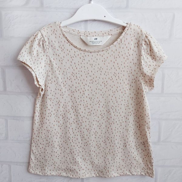 Футболка кремового цвета H&M