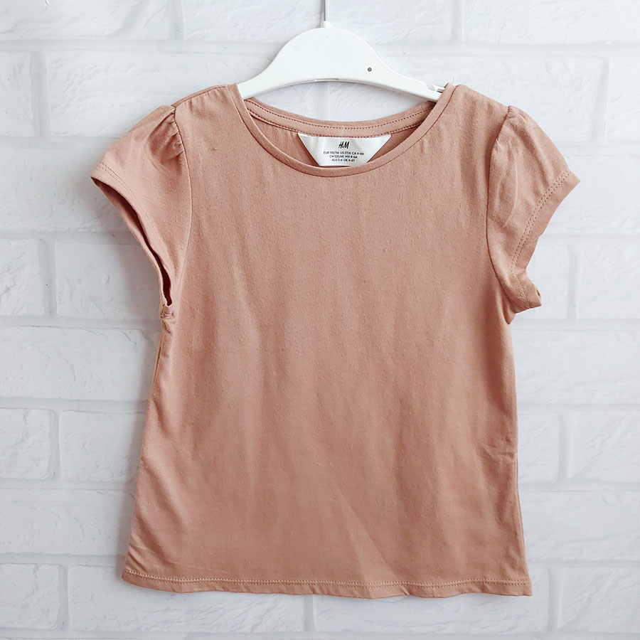 Футболка коричневого цвета H&M — фото 1