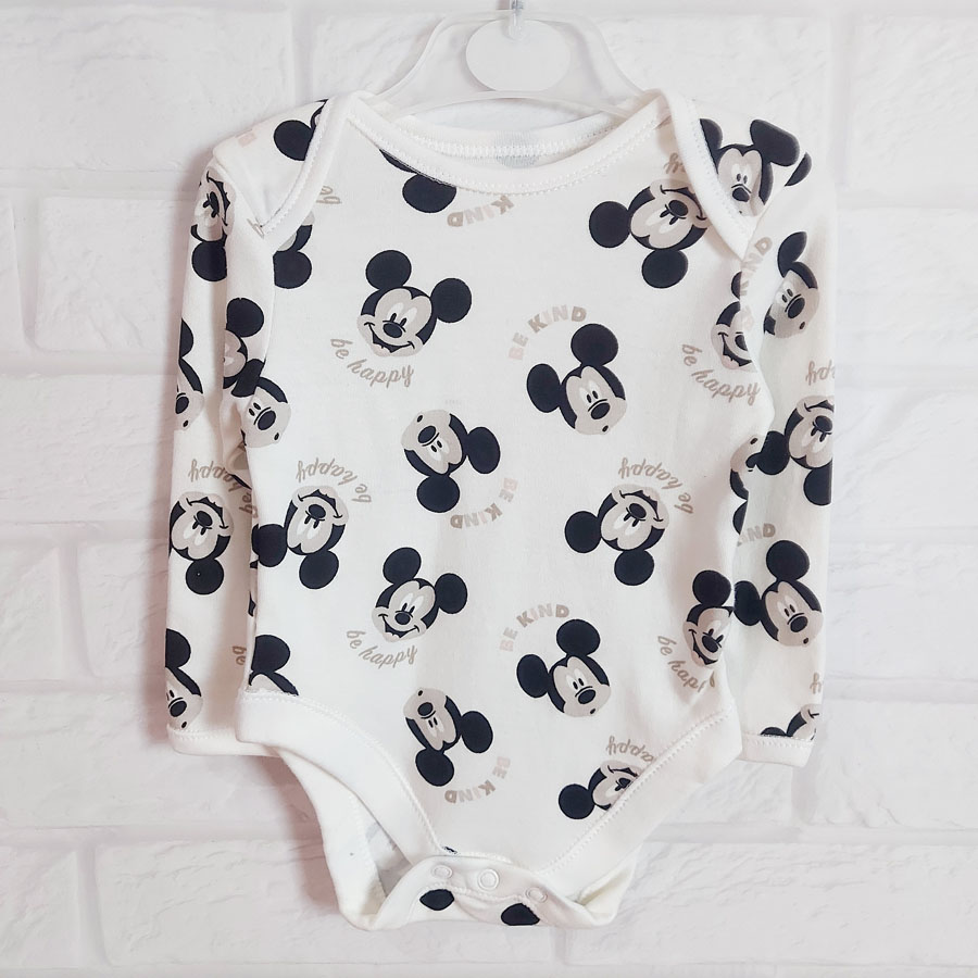 Боді білого кольору з написом та зображенням Mickey Disney George — фото 1