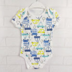Боді білий з великими автомобілями Matalan