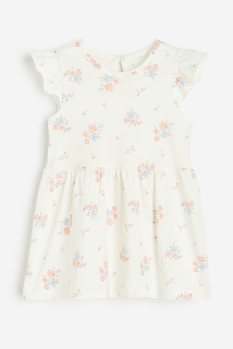 Платье с белыми и розовыми цветами H&M
