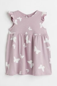 Платье с бабочками белого цвета H&M