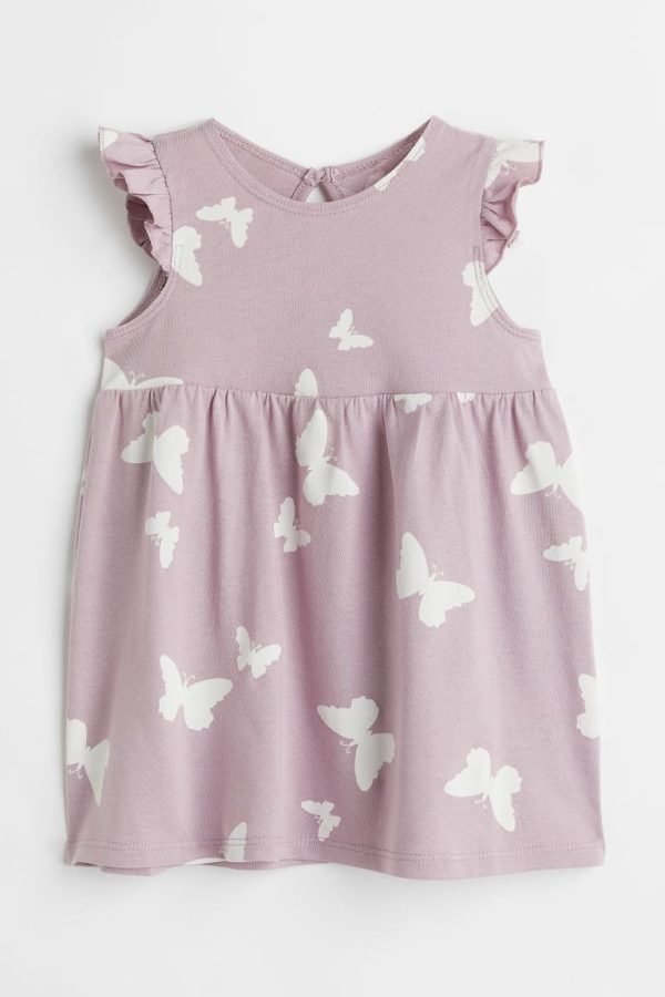 Платье с бабочками белого цвета H&M