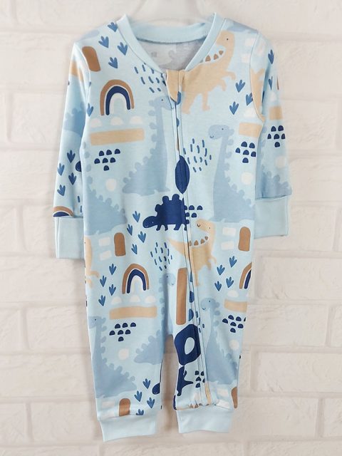 Человечек с коричневыми и голубыми динозаврами Matalan — фото 1